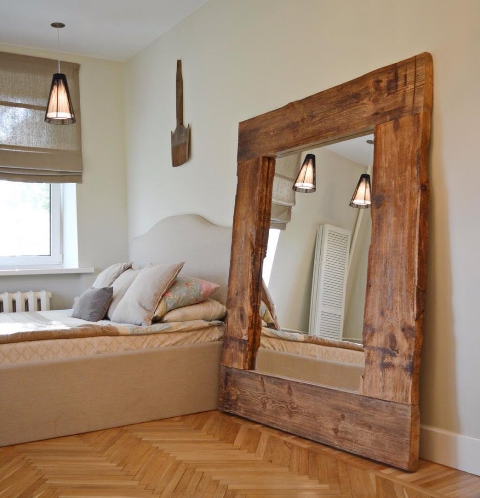 Зеркало икеа деревянное