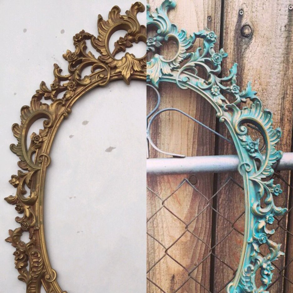 Состаренная рама для зеркала