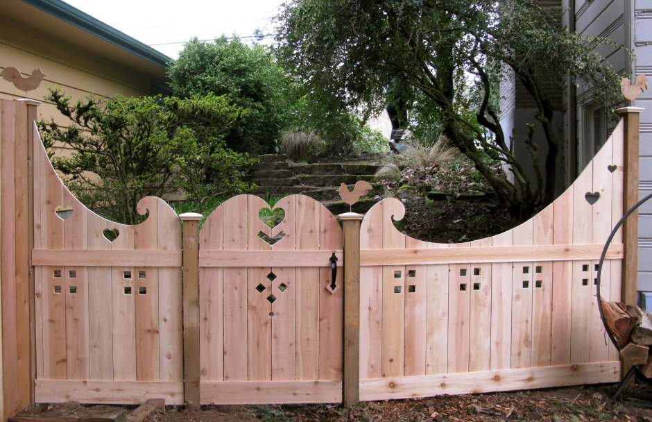 Калитки резные деревянные