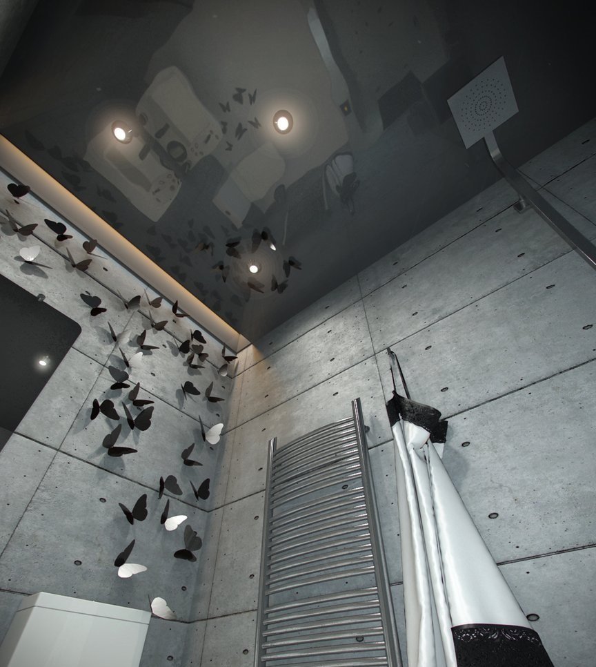 Двухуровневый потолок белый