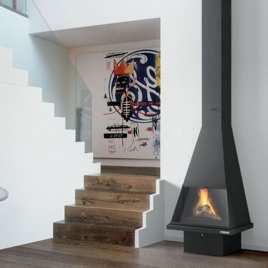 Камин Sandra Central, черный (Traforart)