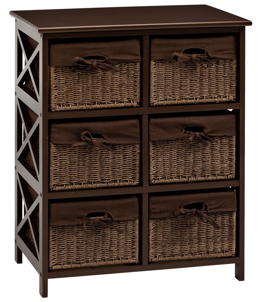 Стеллаж с корзинами