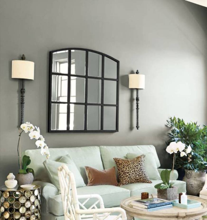 Зеркало настенное Antique Beveled Glass Beaded frame Mirror by Pottery Barn