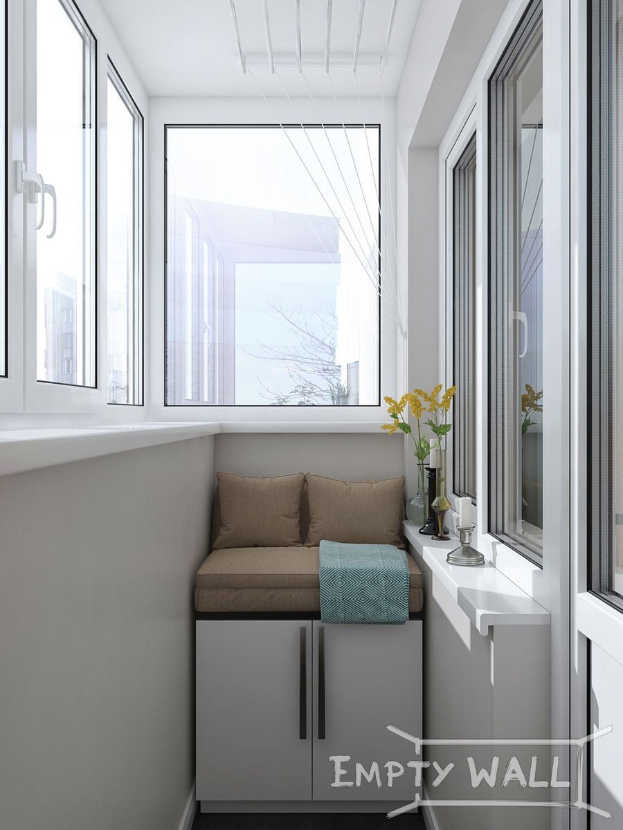 Красивый балкон в хрущевке