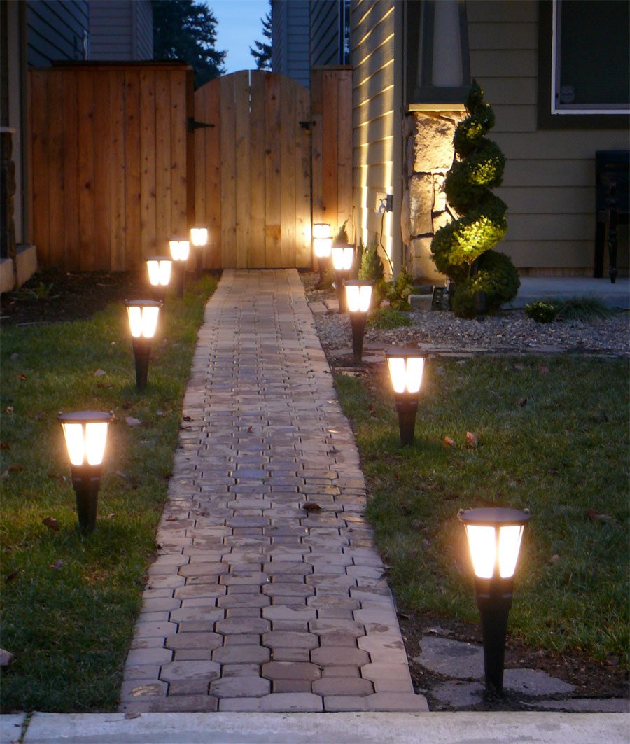 Освещение садовых дорожек