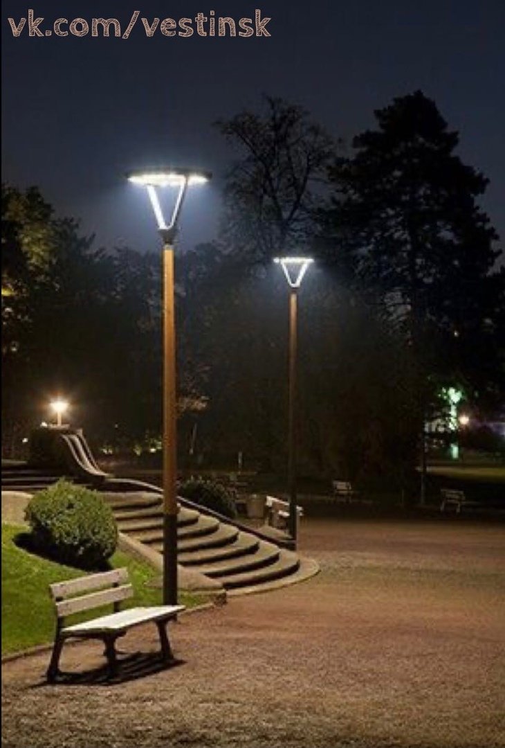 Светильники в доль дорог