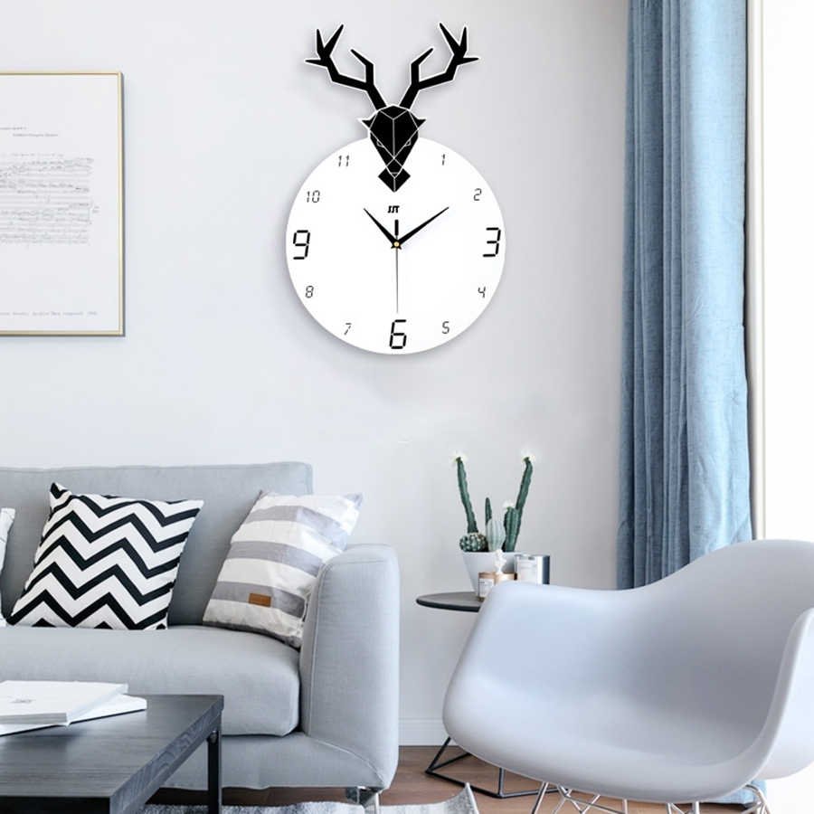 Часы в скандинавском интерьере