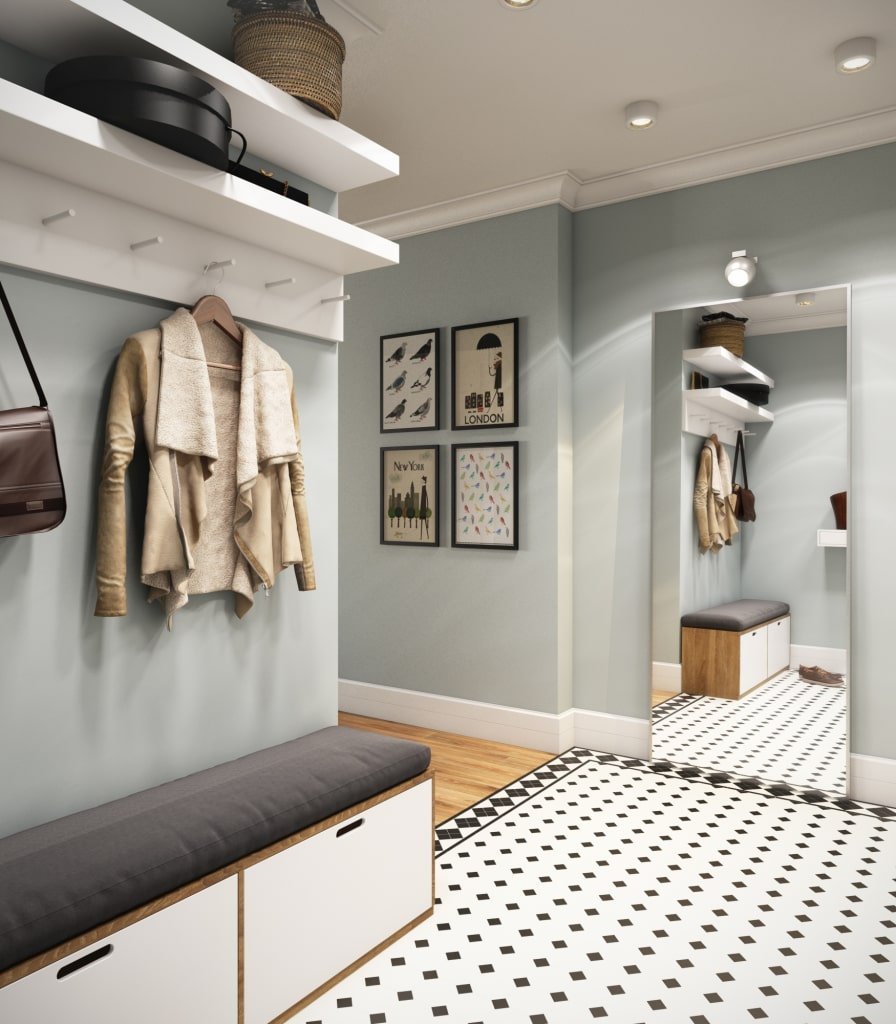 Интерьер прихожей в стиле Модерн