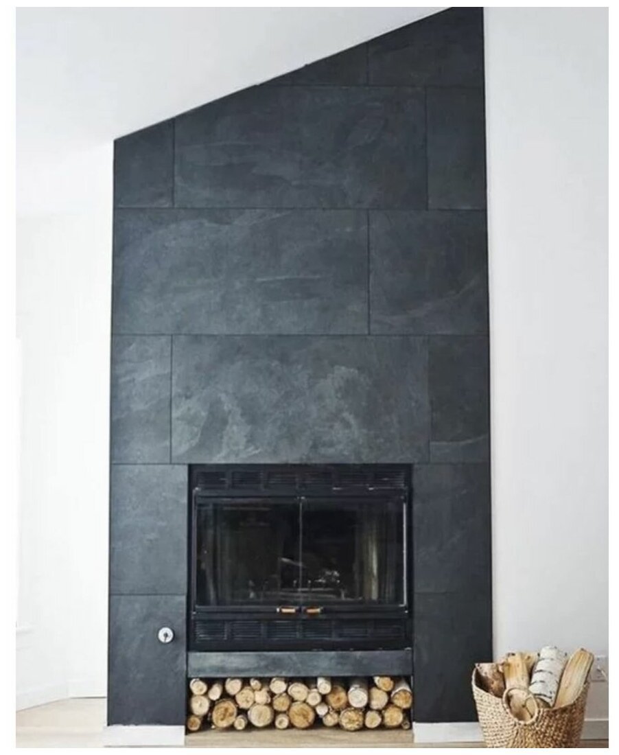 Облицовка камина керамогранитом