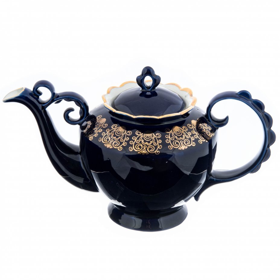 Заварочный чайник кобальт Винтаж