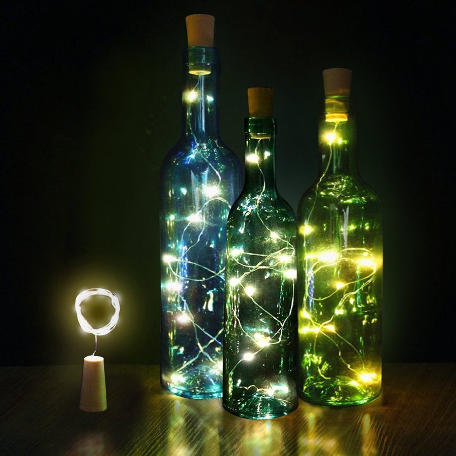 Гирлянда в бутылке