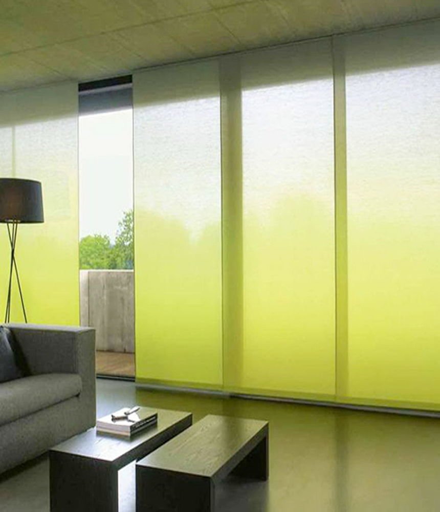 Японские шторы для зонирования комнаты