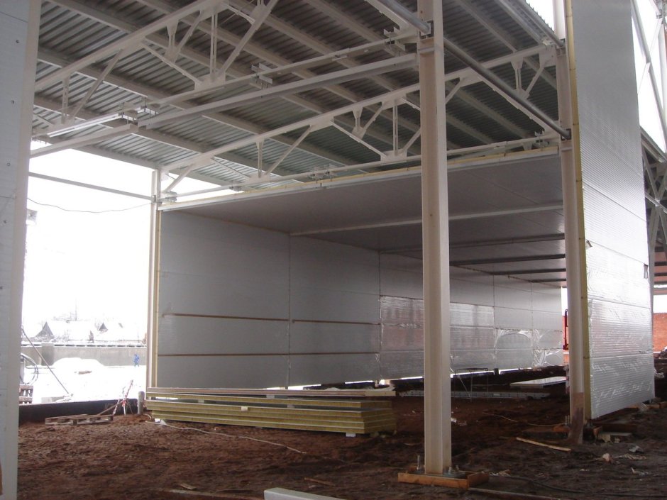 Холодильный склад из сэндвич панелей