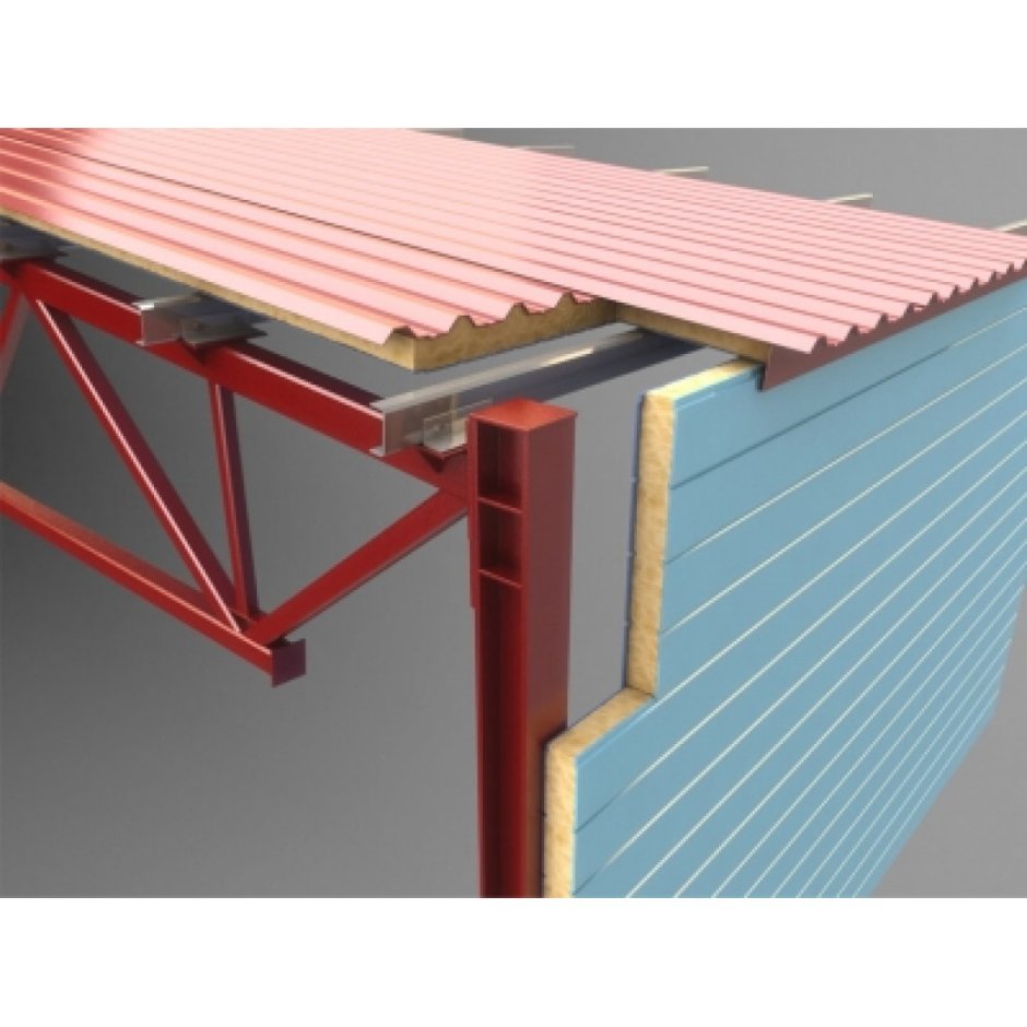 Кровельная сэндвич панель ПКБ 150.1000.7000