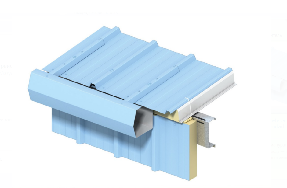 Ruukki водосточный желоб сэндвич