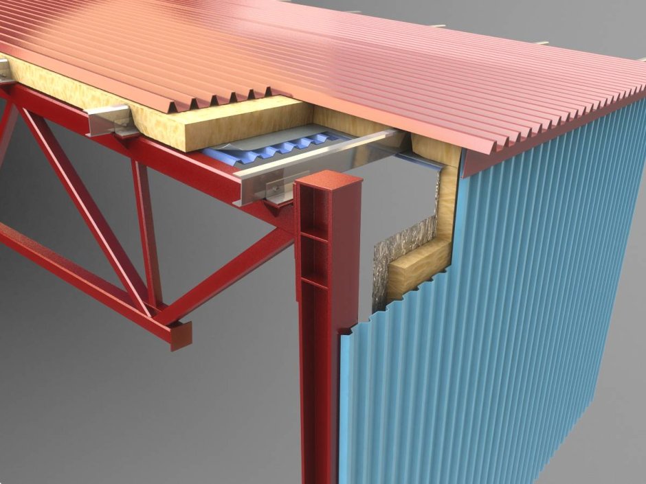 Сэндвич панели полистовой сборки