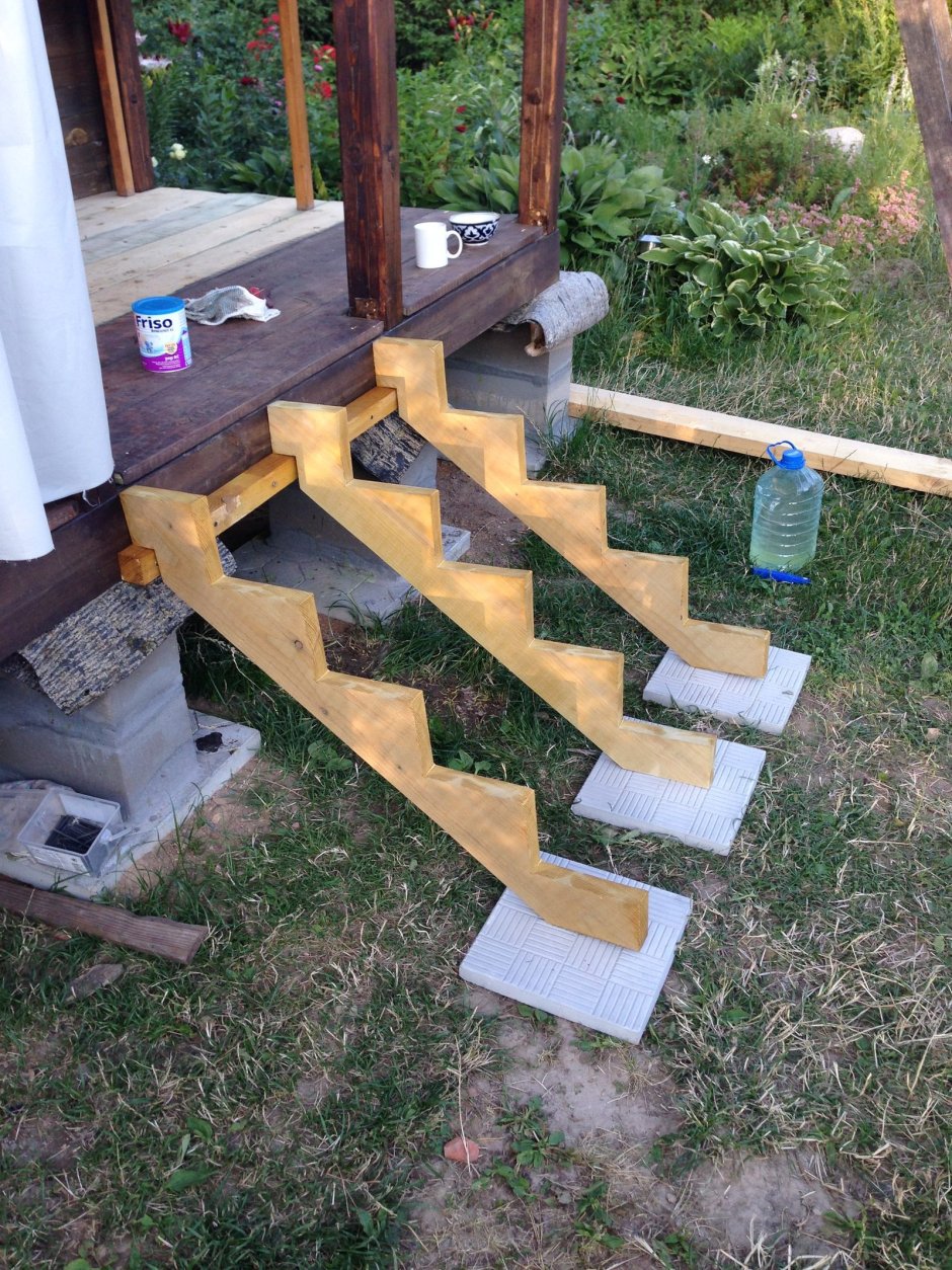 Деревянные пороги для крыльца