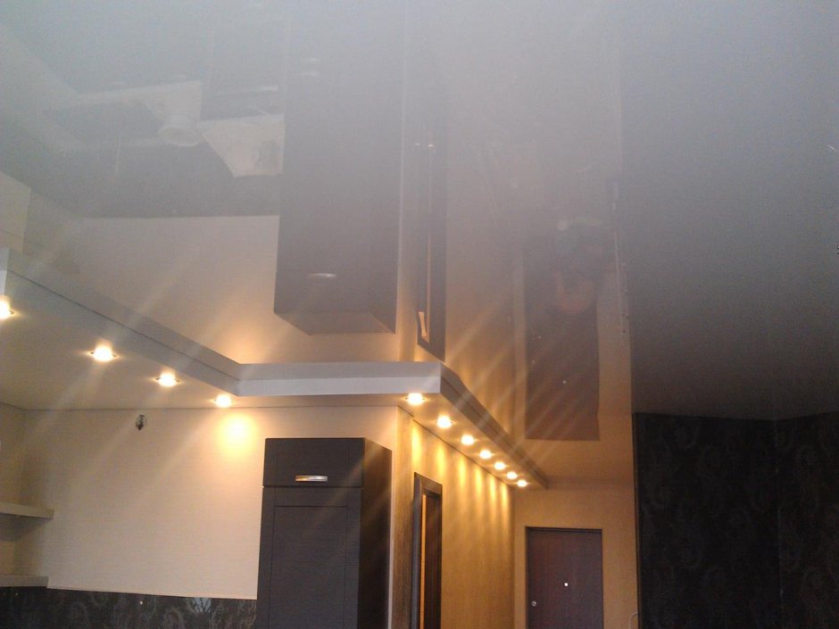 Потолок серый глянец пол серый матовый-3306