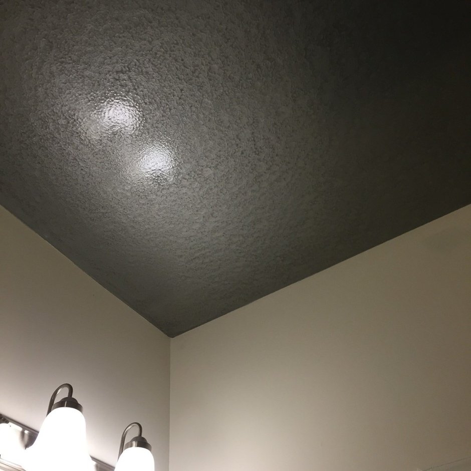 Двухуровневый потолок серый
