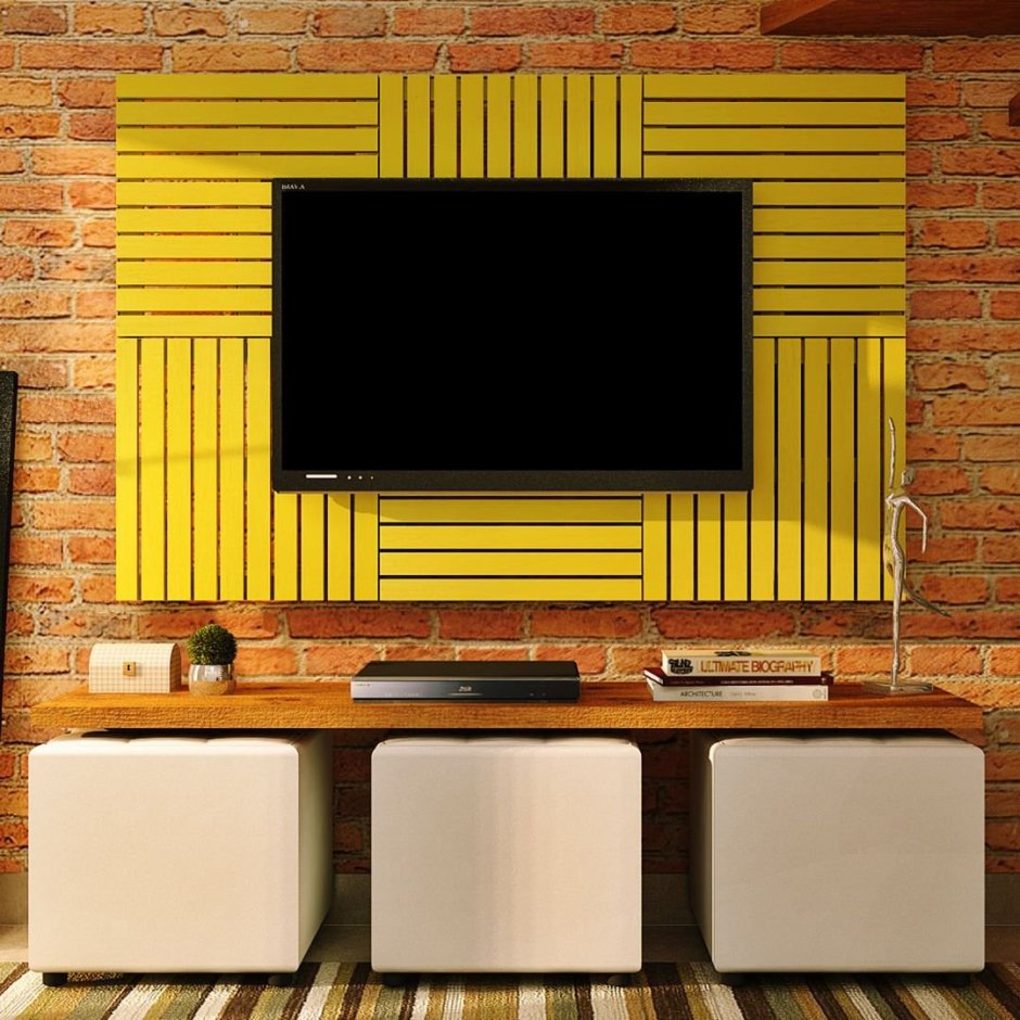 Декоративная панель на стену под телевизор