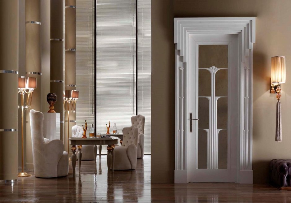 Двери французские межкомнатные стеклянные