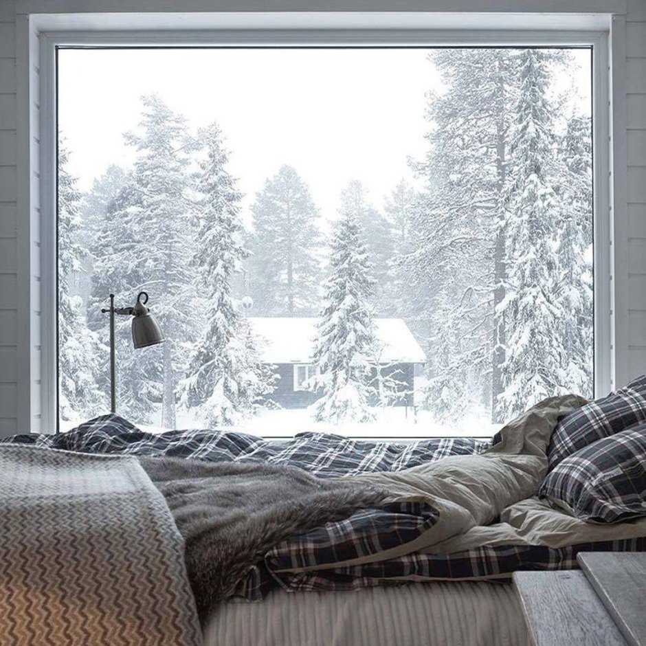 Уютный зимний интерьер квартира