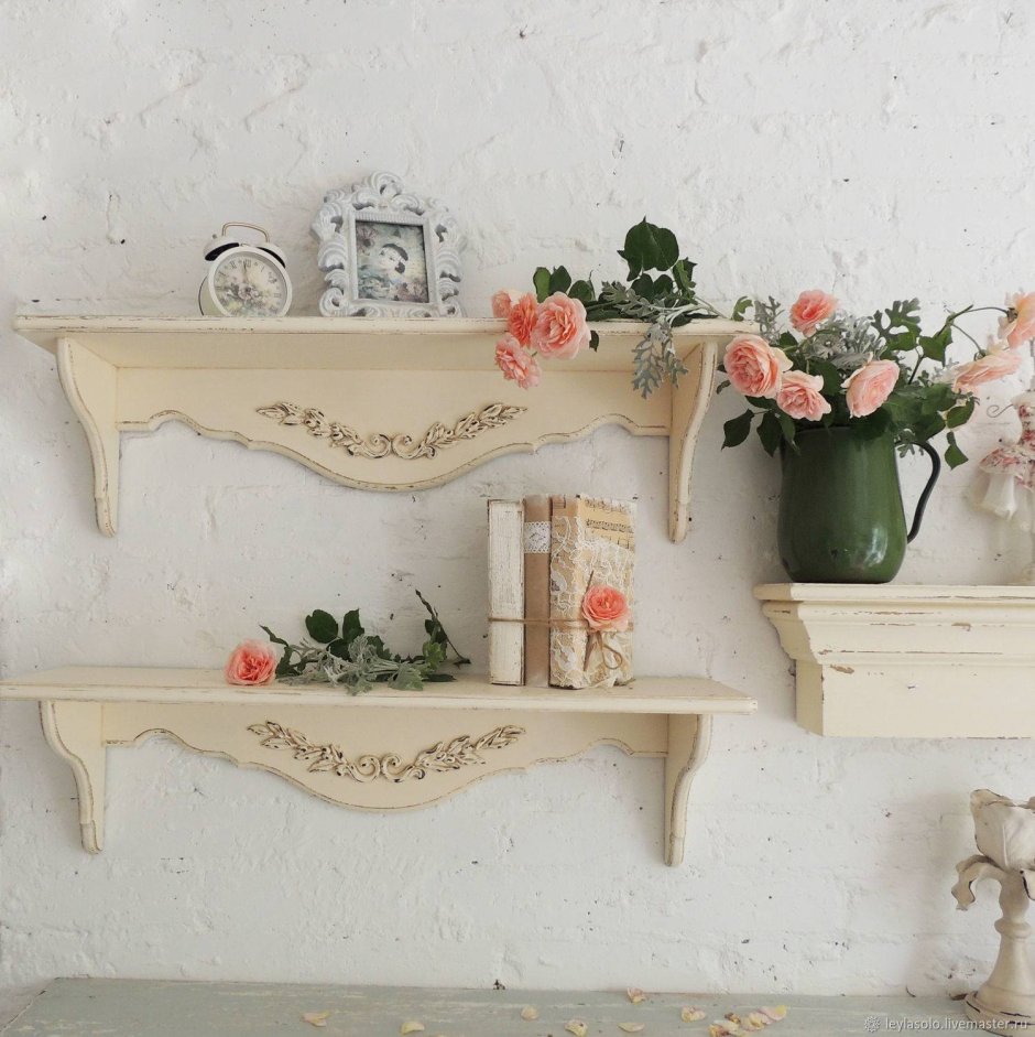 Гжель в интерьере кухни в стиле Прованс