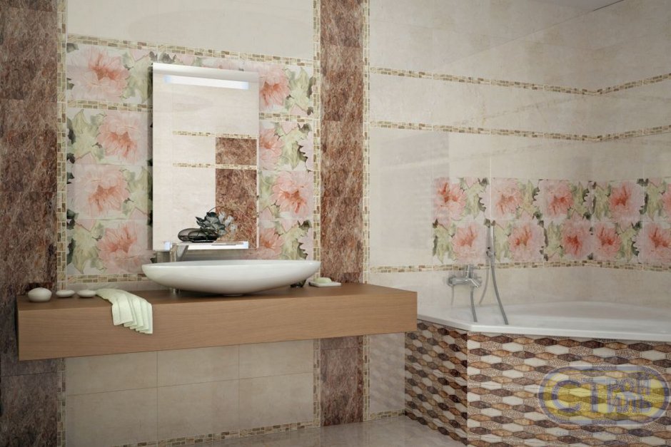 Гардения плитка Уралкерамика