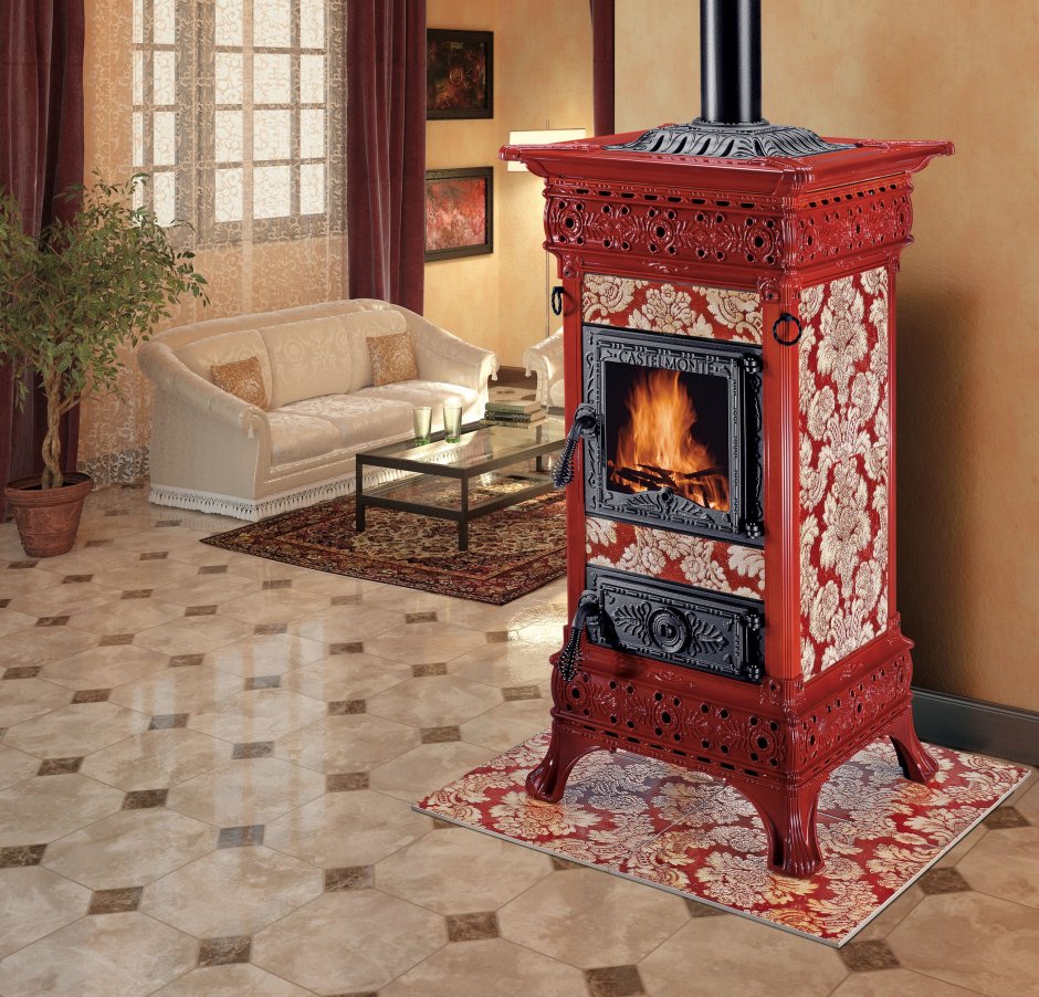 Камин отделка камнем