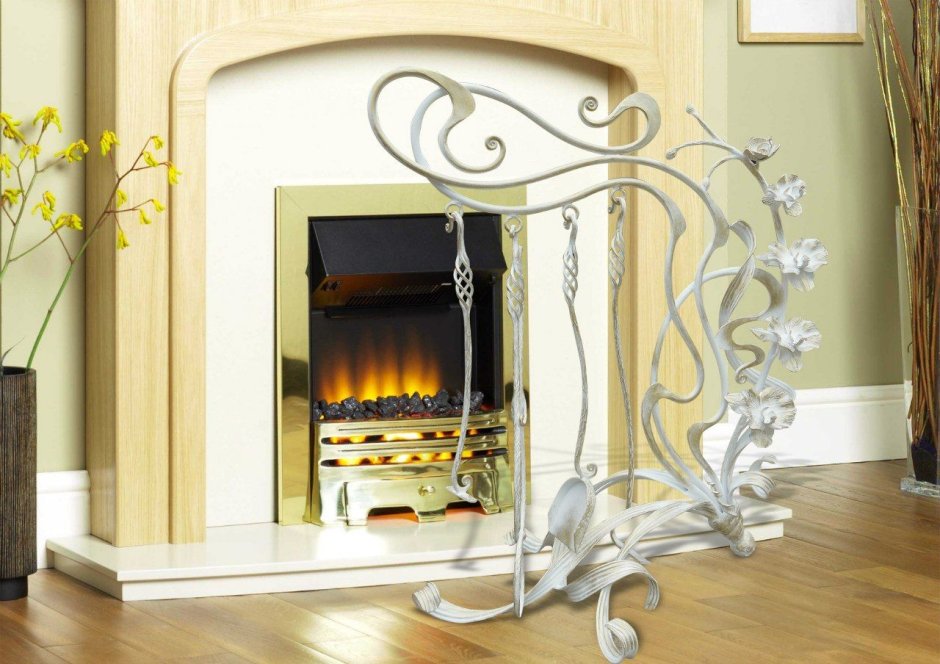 Имитация камина ковка