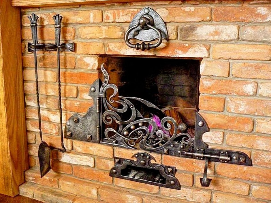 Кованый камин