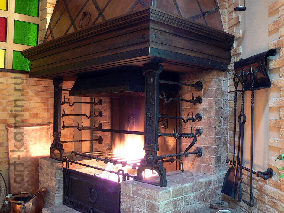 Пиролизная печь камин