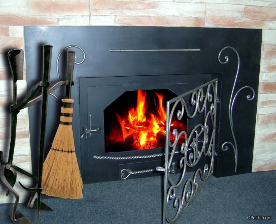 Дровяная печь-камин Hark 116 Soapstone ECOPLUS