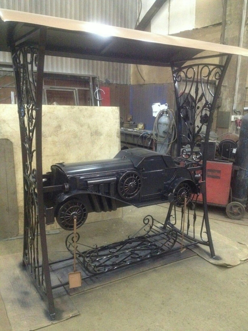 Камин из металла