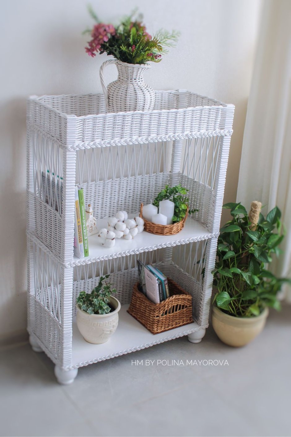Плетеные короба для стеллажа