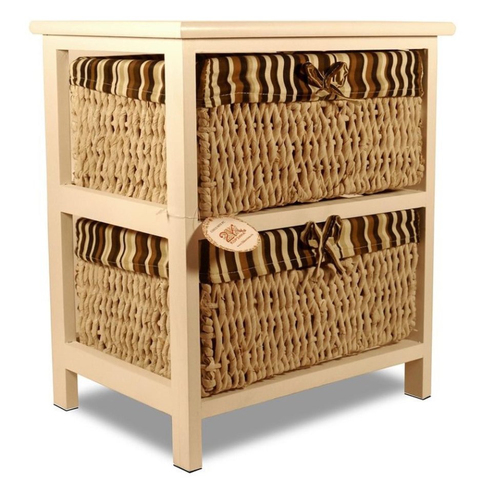Шкаф плетеный Regal Polka Wicker Cabinet 80см