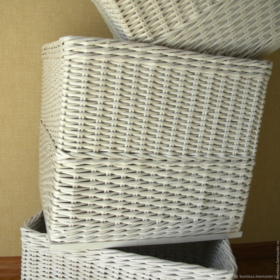 Плетеные короба для стеллажа в Санкт Петербурге