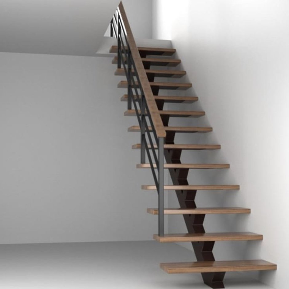 Одномаршевая лестница на монокосоуре
