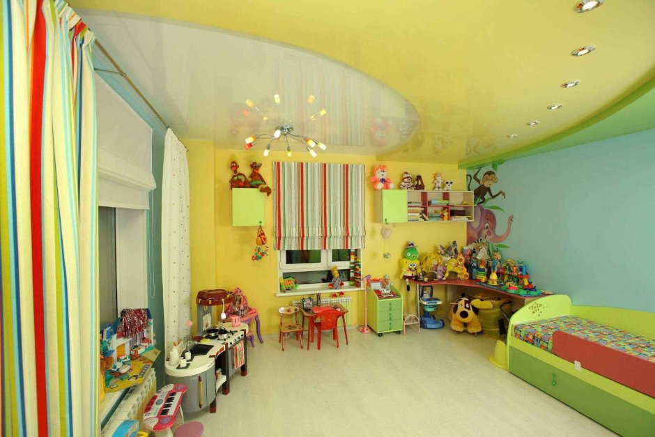 Гипсокартонный потолок в детской