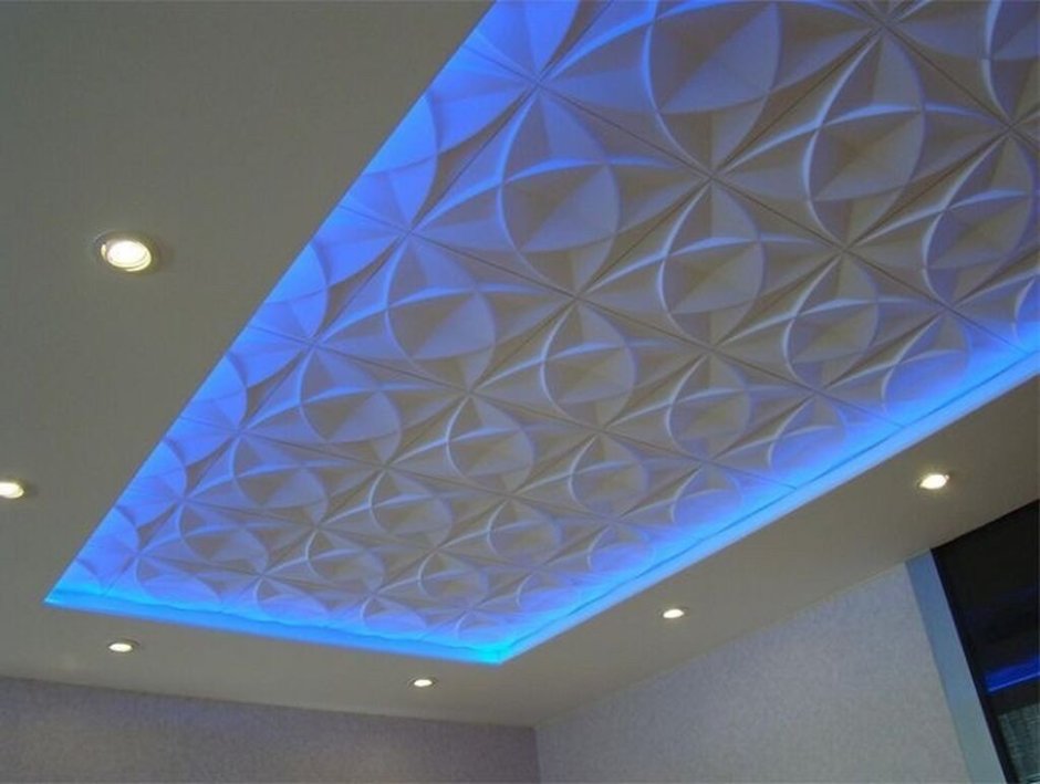3д панели на потолок