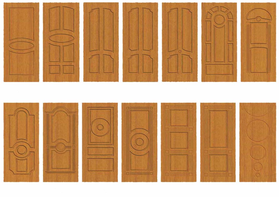 Блоки дверные филенчатые из массива сосны ДГ 21-9