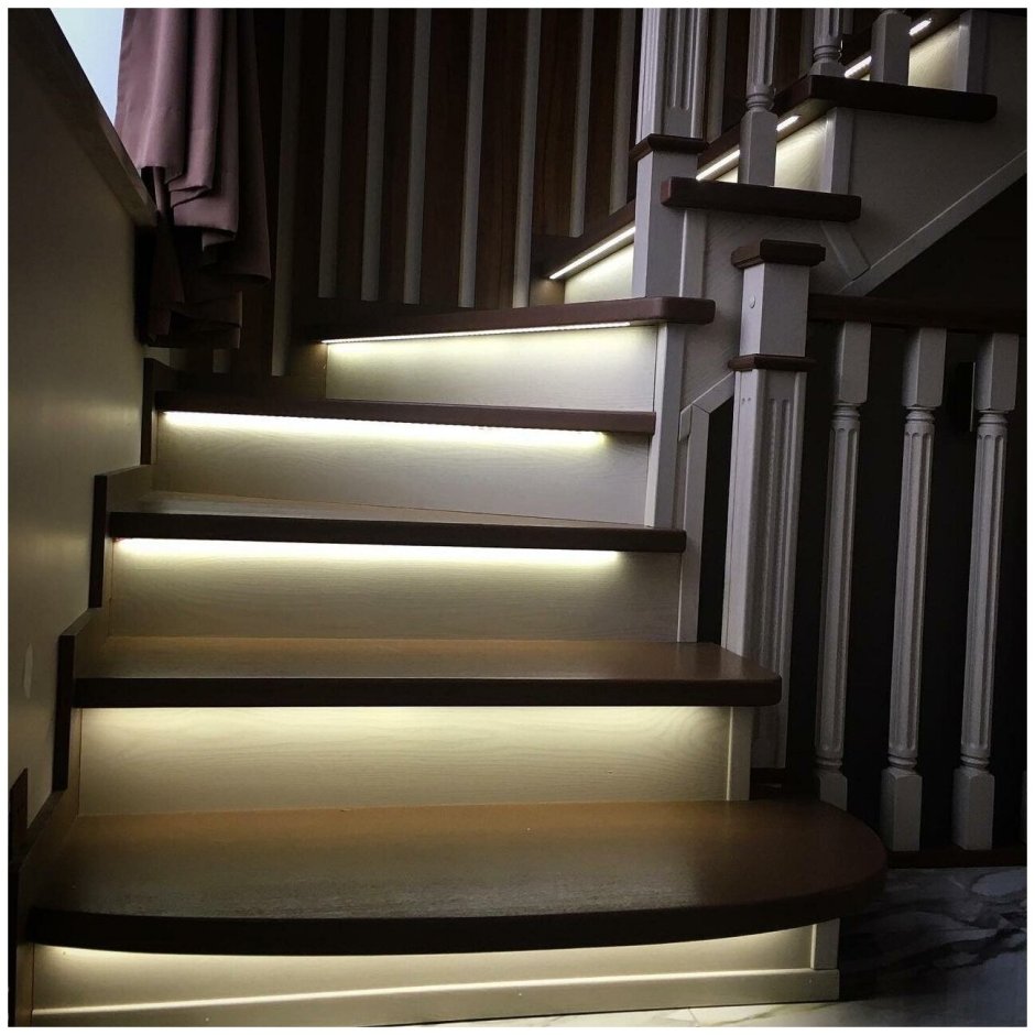 Светодиодная подсветка лестницы