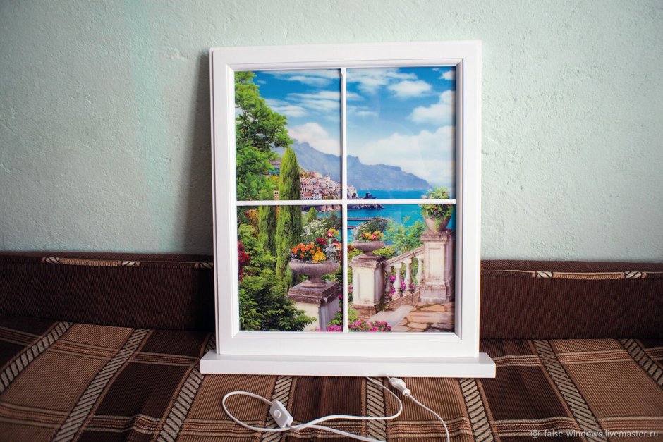 Зеркало arched Windowpane Palladian Mirror