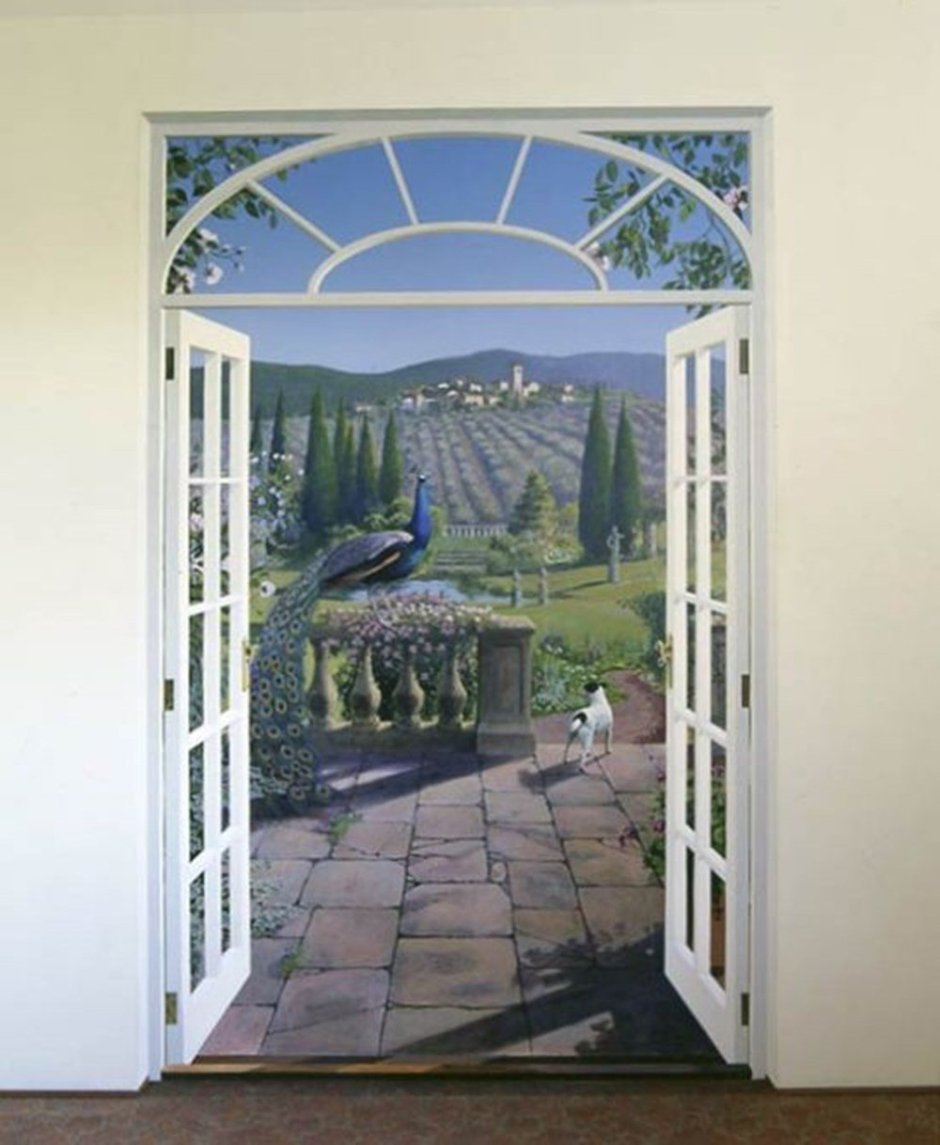 Фальш окно из дерева