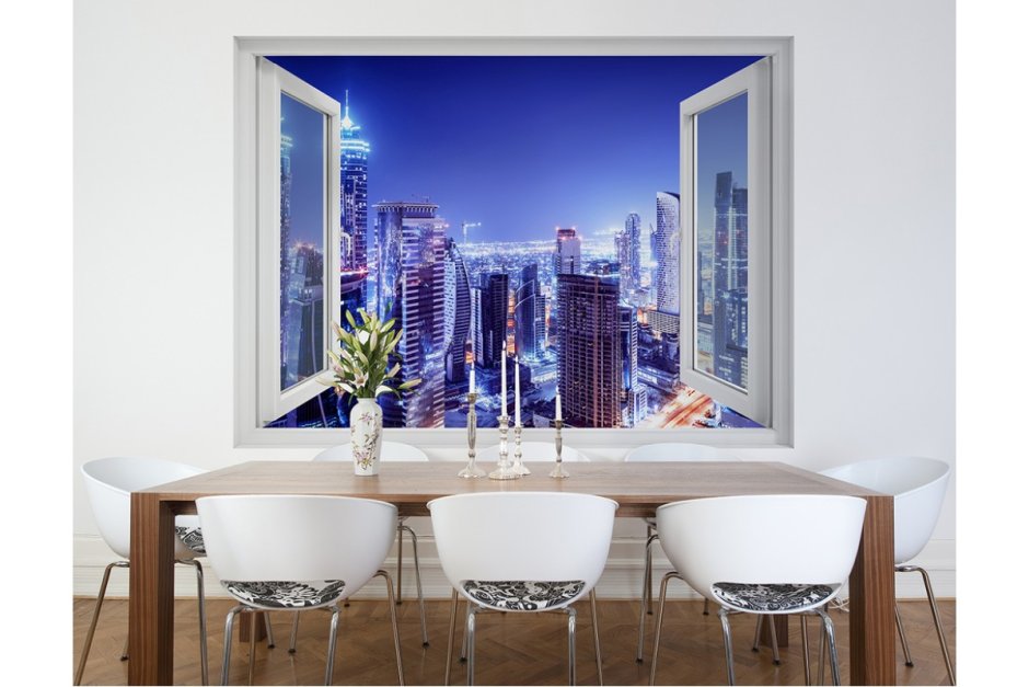 Имитация окна в офисе