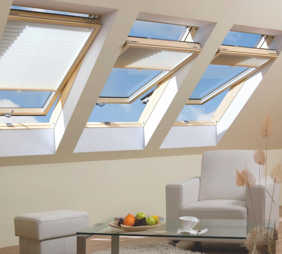 Зенитный фонарь Velux интерьер