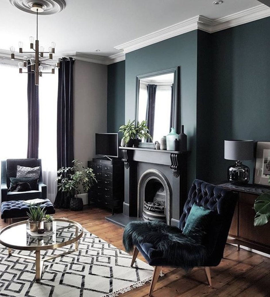 Графитовый цвет в интерьере