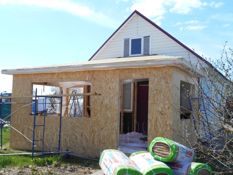 Пристройка комнаты к деревянному дому