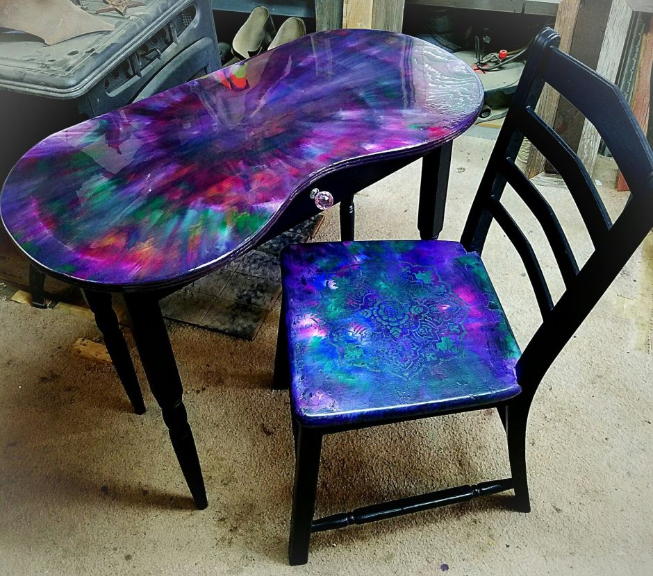 Столы и стулья из эпоксидной смолы