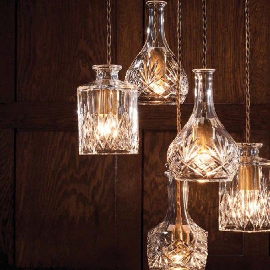 Необычные светильники из стекла